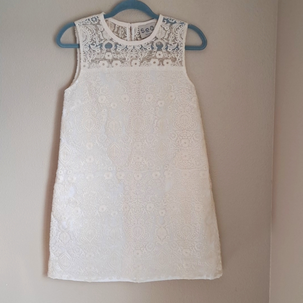 Sea New York White Cut Out Dress Size 0
